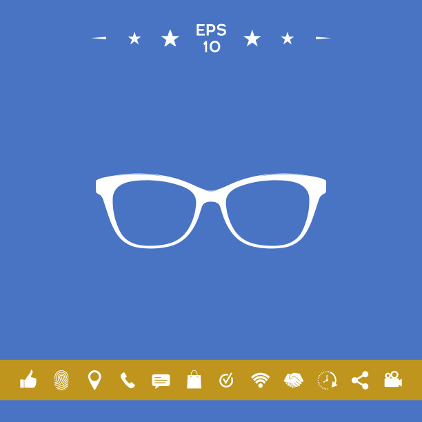 眼镜图标符号图片下载