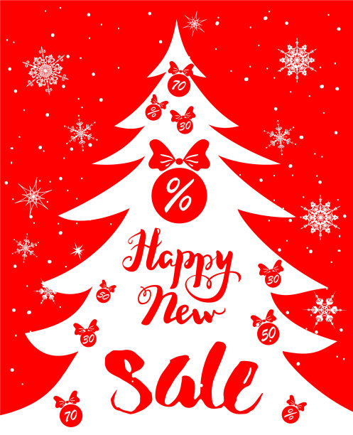 红色销售卡图片下载