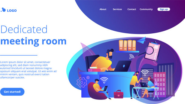 按需城市工作空间概念登陆页面图片下载