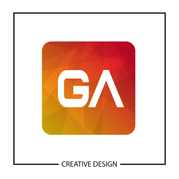 初始ga字母标志模板设计图片下载
