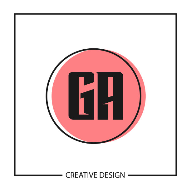GA字母logo模板设计图片下载