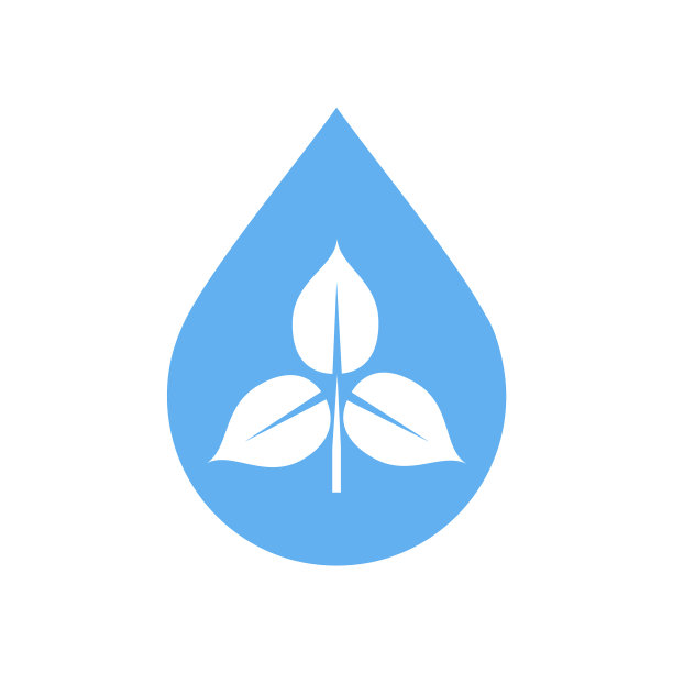 水滴图标在白色背景的图形图片下载