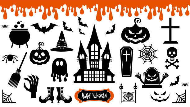 万圣节图标设置节日万圣节装饰图片下载