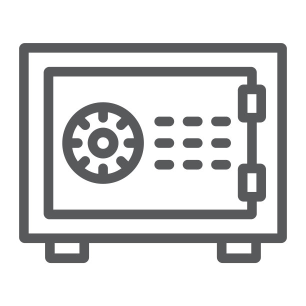 金融银行安全线图标图片下载