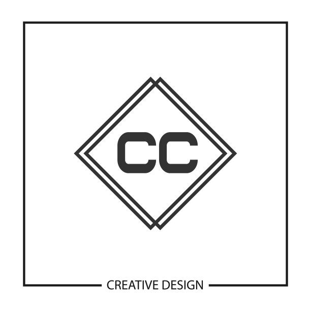 字母CC logo模板设计图片下载