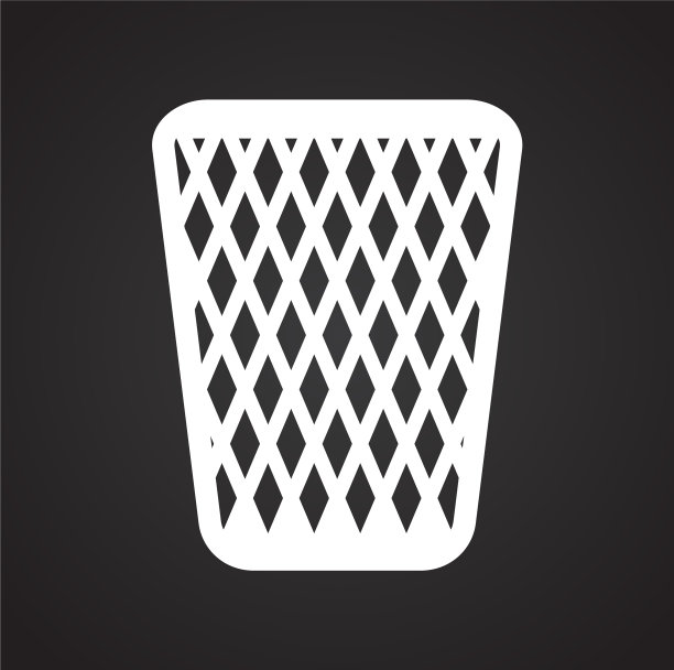 垃圾桶图标的背景图形和web图片下载