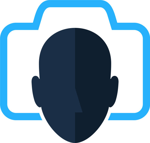 摄像头人体头部标志图标设计图片下载