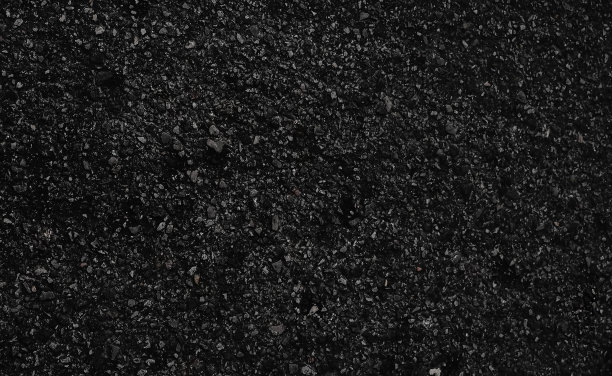 无缝深色沥青纹理水平纵横比。大颗粒。图片下载