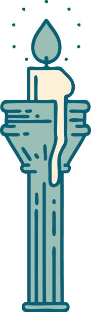烛台纹身风格的图标图片下载
