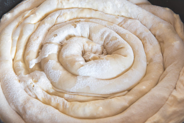 做干酪派的面团图片下载