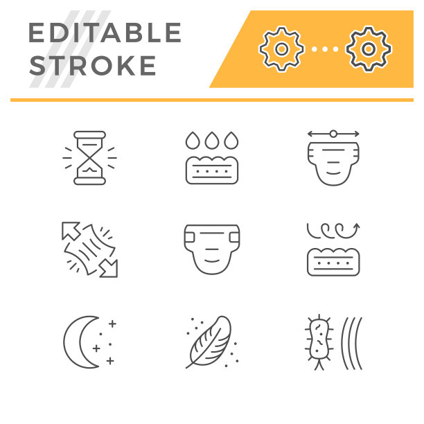设置线条图标尿布图片下载
