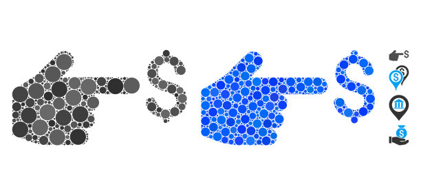 美元指数构成图标圈点图片下载