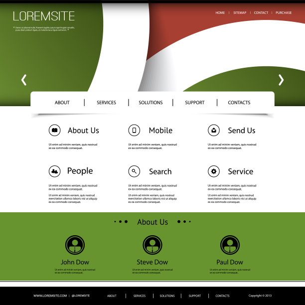 一页网站模板图片下载