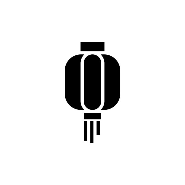 中国灯笼图标平面矢量模板设计流行图片下载