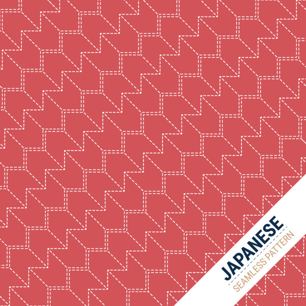 传统日本无缝图案图片下载