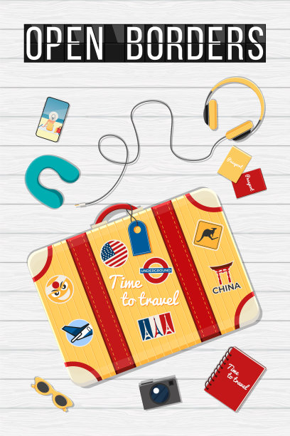 时尚的橙色的手提箱。时间旅行。世界之旅。假期。假期。图片下载