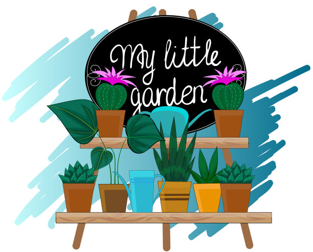 我的小花园用手绘圆框和图片下载