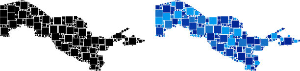 点乌兹别克斯坦地图与蓝色版本图片下载