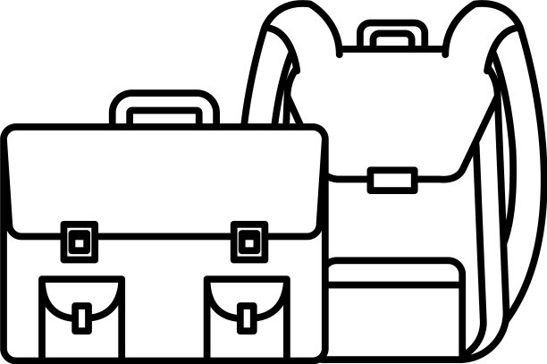 公文包和书包图片下载