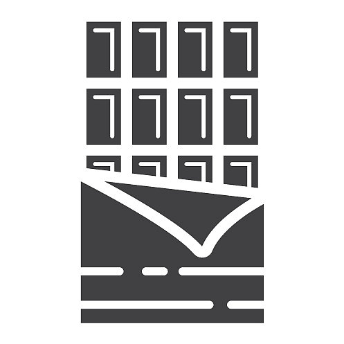 巧克力棒 Glyph 图标，食品和饮料图片下载
