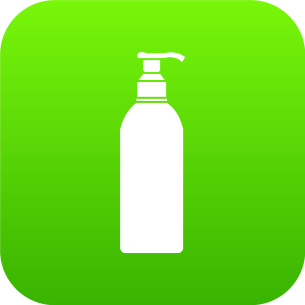 化妆品瓶图标数字绿色图片下载