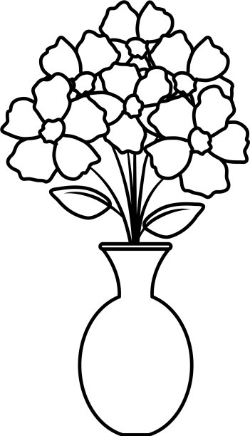 花瓶花卉图标图片下载