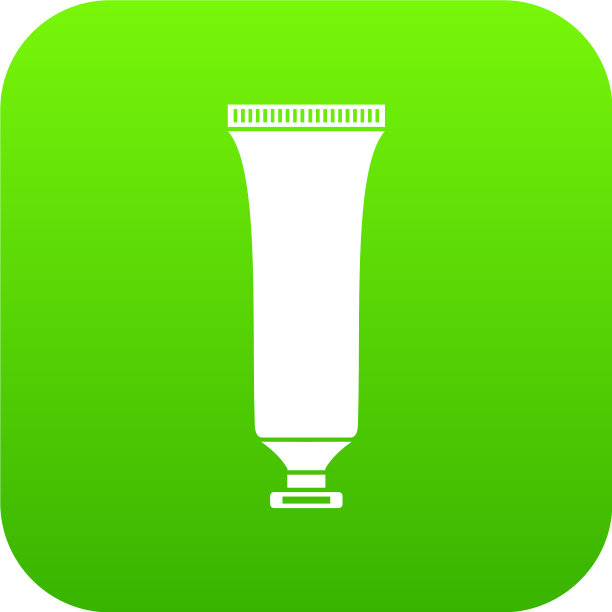 化妆管图标数码绿色图片下载