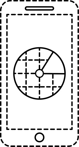 智能手机GPS导航屏幕空白应用图片下载