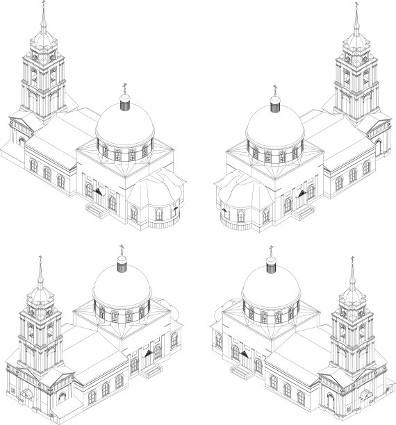 俄罗斯东正教的神庙图片下载