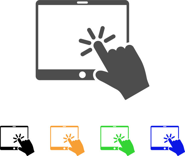 点击手机平板电脑图标图片下载