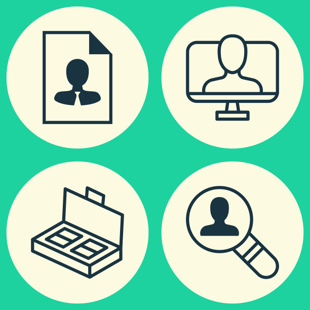 业务图标集文档集合图片下载