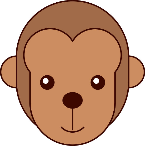 可爱的猴子狂野图标图片下载