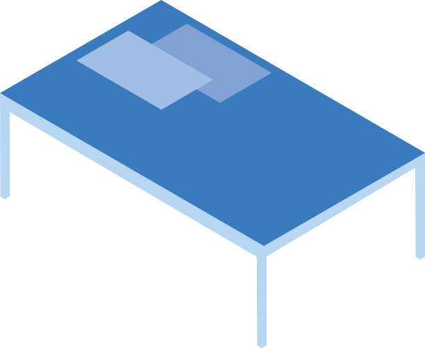 白色背景的办公桌图片下载