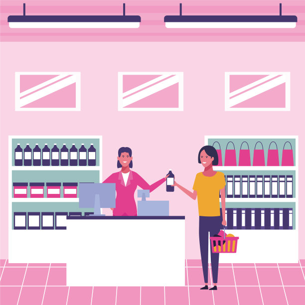 人在超市图片下载