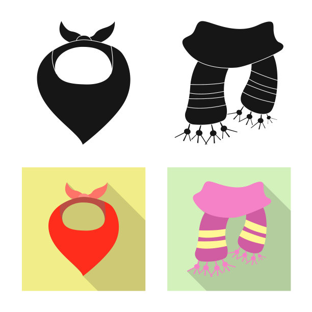 围巾和披肩的标志图片下载