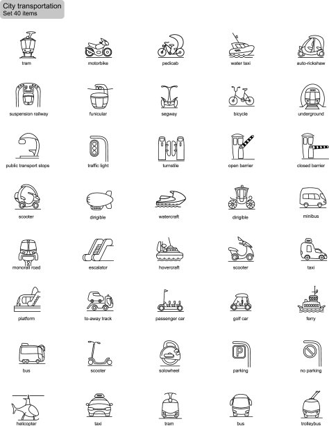 概述交通图标图片下载