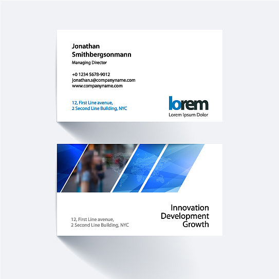 名片模板用彩色的图片下载