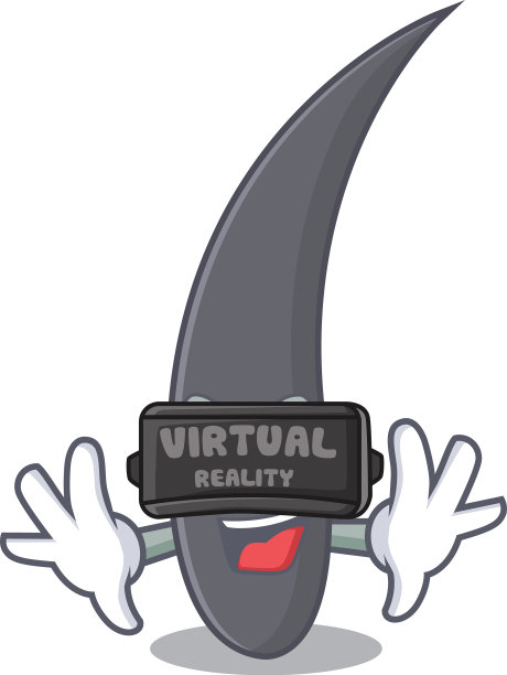 虚拟现实发型吉祥物卡通风格图片下载