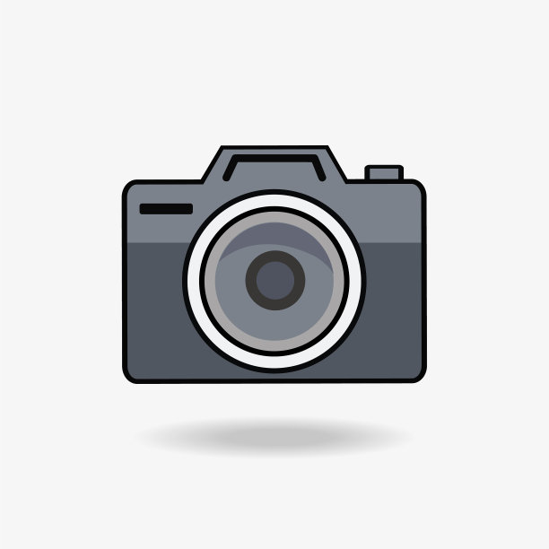 相机平面样式图标图片下载