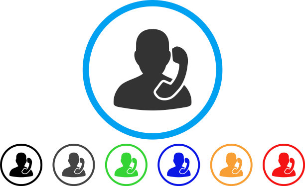 接待圆形图标图片下载