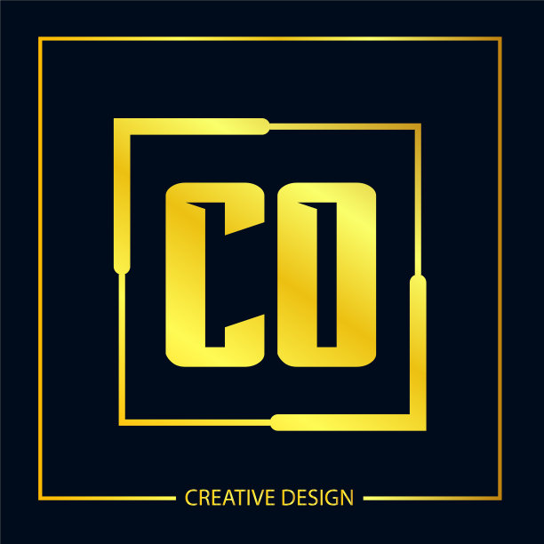 首字母co标志模板设计图片下载
