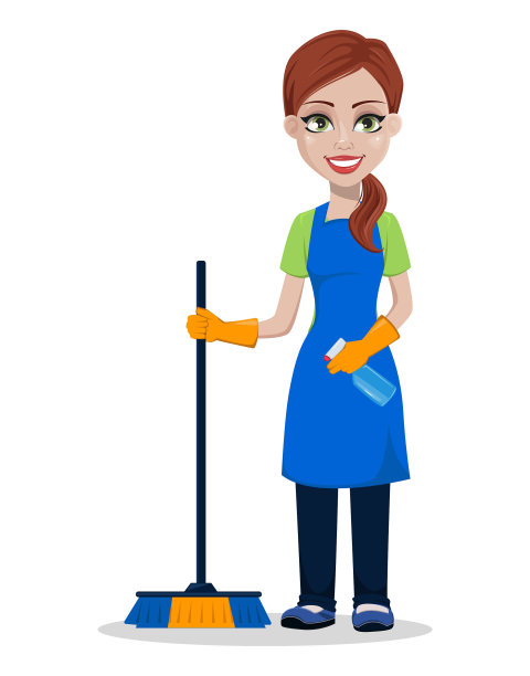 清洁公司员工制服图片下载