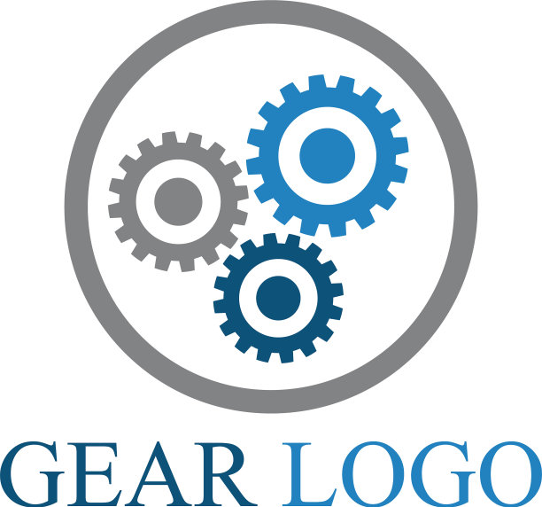 齿轮Logo模板图标设计图片下载