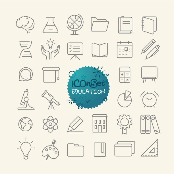 不同的时尚轮廓图标收集网站和图片下载