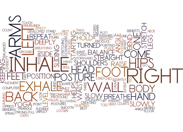 瑜伽为电脑用户提供三角形文本图片下载