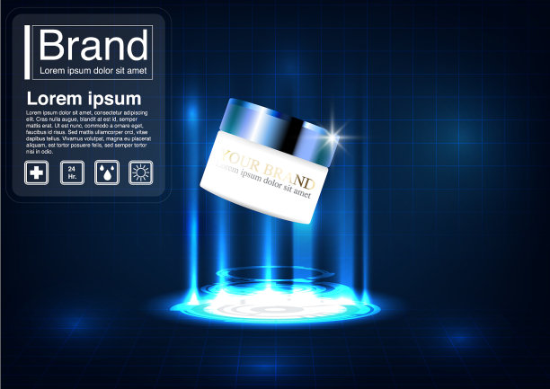 化妆品广告的概念图片下载