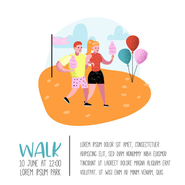 夏天好玩的博览会海报横幅游乐园图片下载