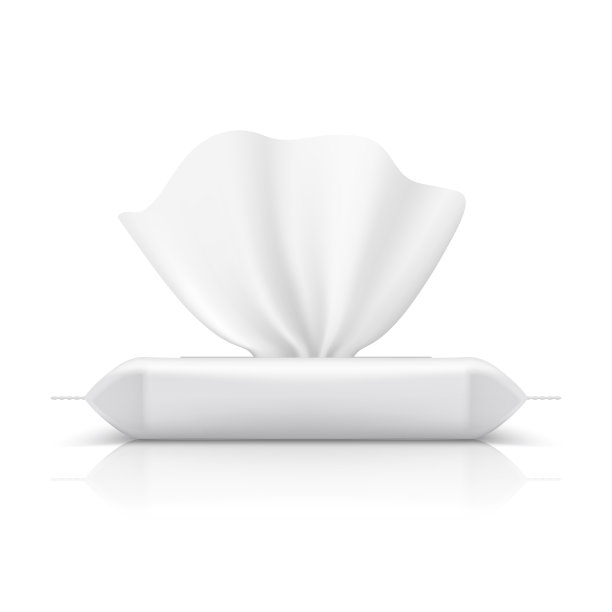 湿纸巾流包婴儿组织逼真图片下载