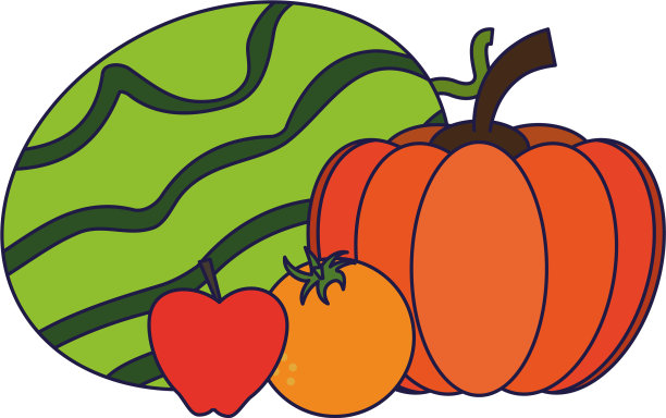 美味水果套装漫画图片下载