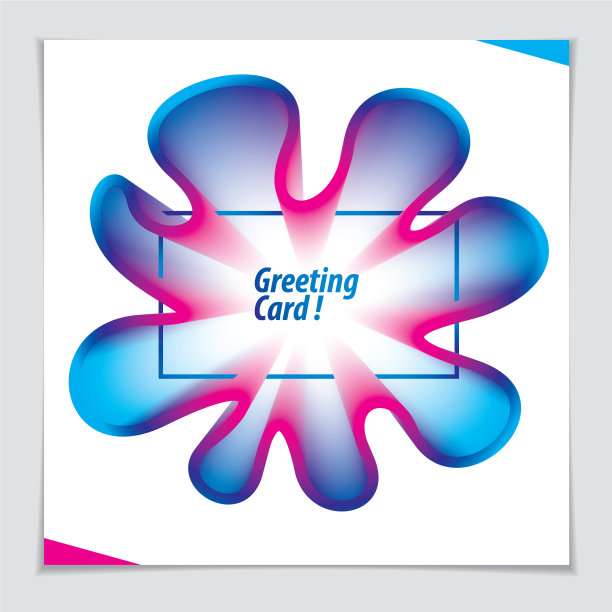 3d花形渐变颜色形状抽象艺术图片下载